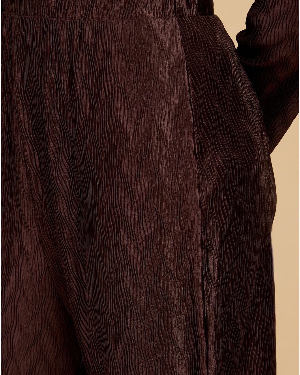 Little Mistress Natural Lm Plisse Trouser