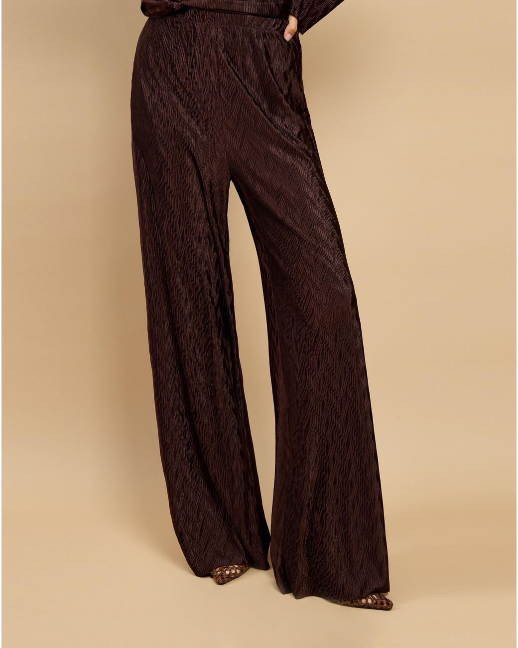 Little Mistress Natural Lm Plisse Trouser