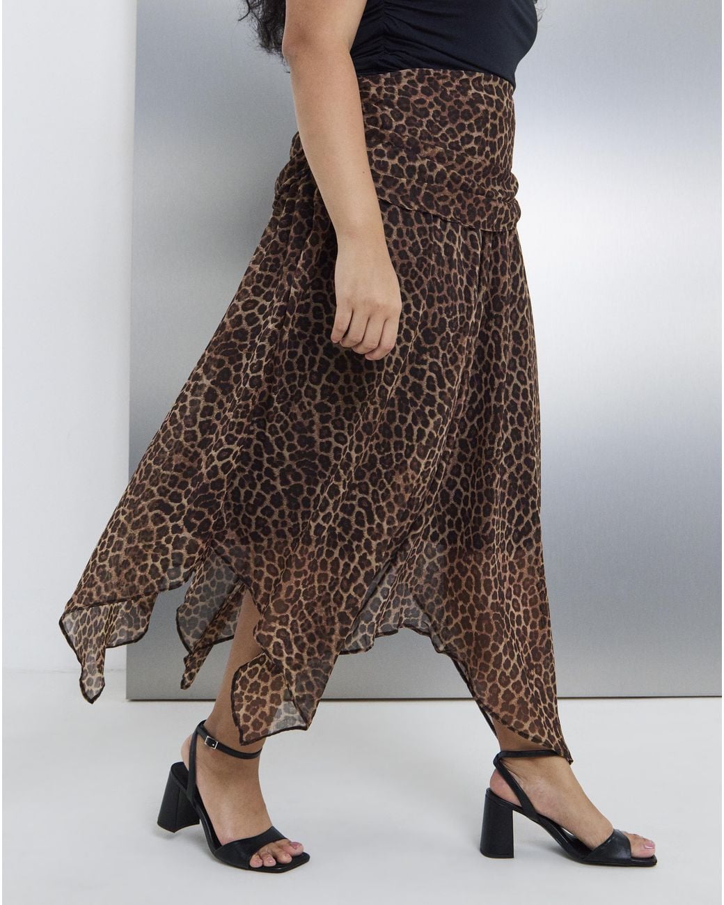 Simply Be Multicolor Midaxi Chiffon Skirt