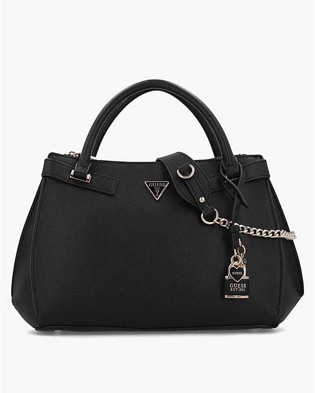 Guess Black Serenova Girlfriend Satchel Bag