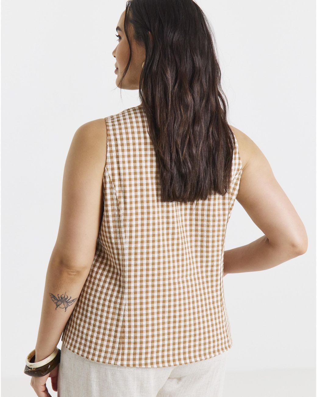 Simply Be Natural Chocolate Boat Neck Formal Top