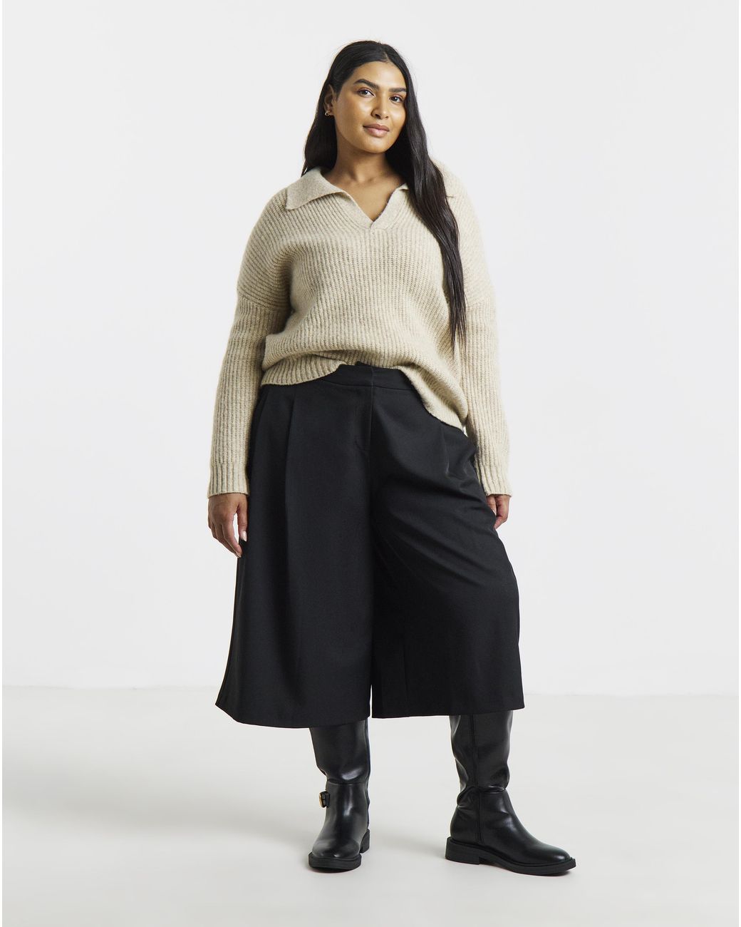 Simply Be White Culotte