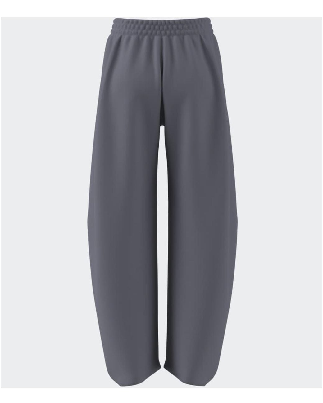 Adidas Gray 3 Stripes Studio Barrel Leg Pants