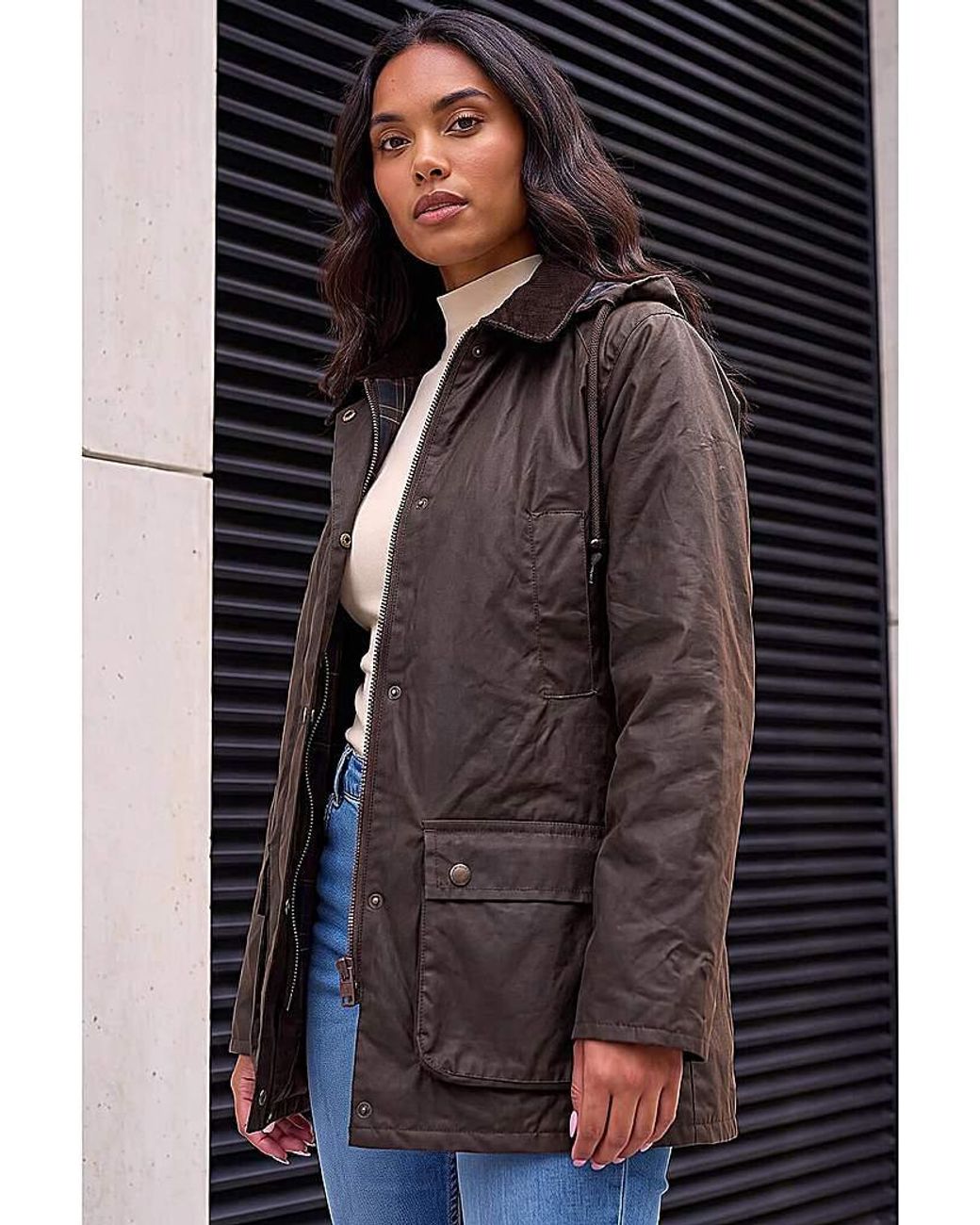 Roman Black Roman Waxed Longline Coat