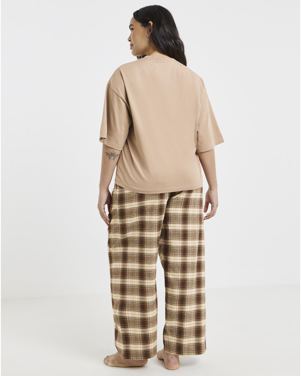 Pretty Secrets Natural Coffee Club Pyjama Set