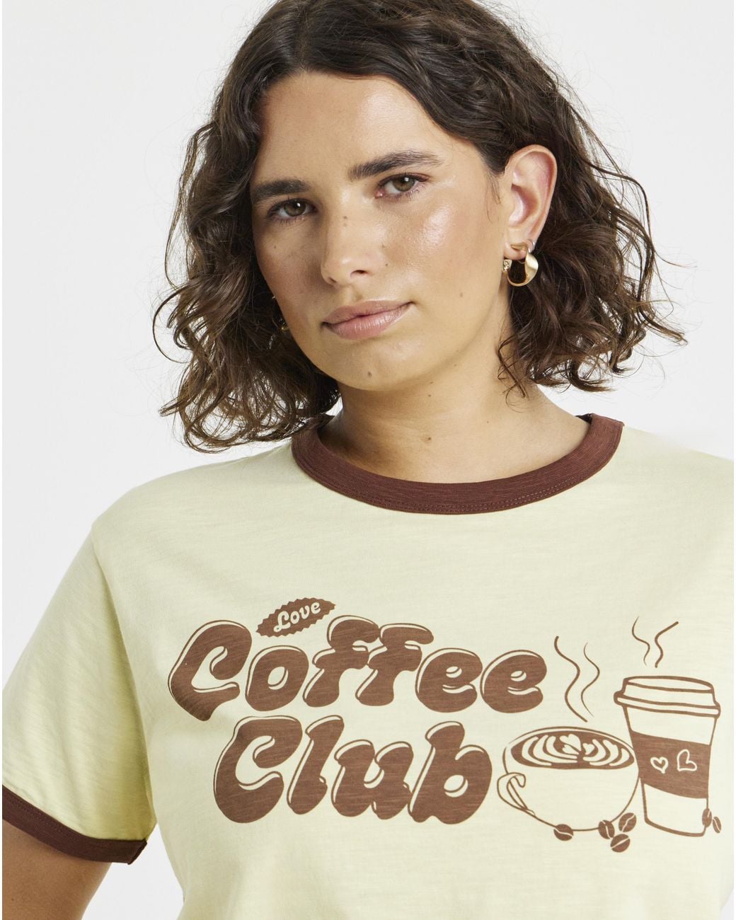 Simply Be Natural Slogan Ringer Tee