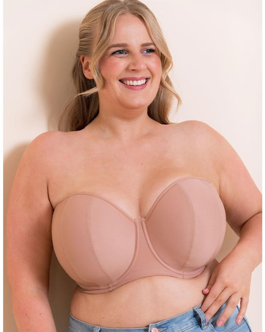 Curvy Kate White Luxe Strapless Bra