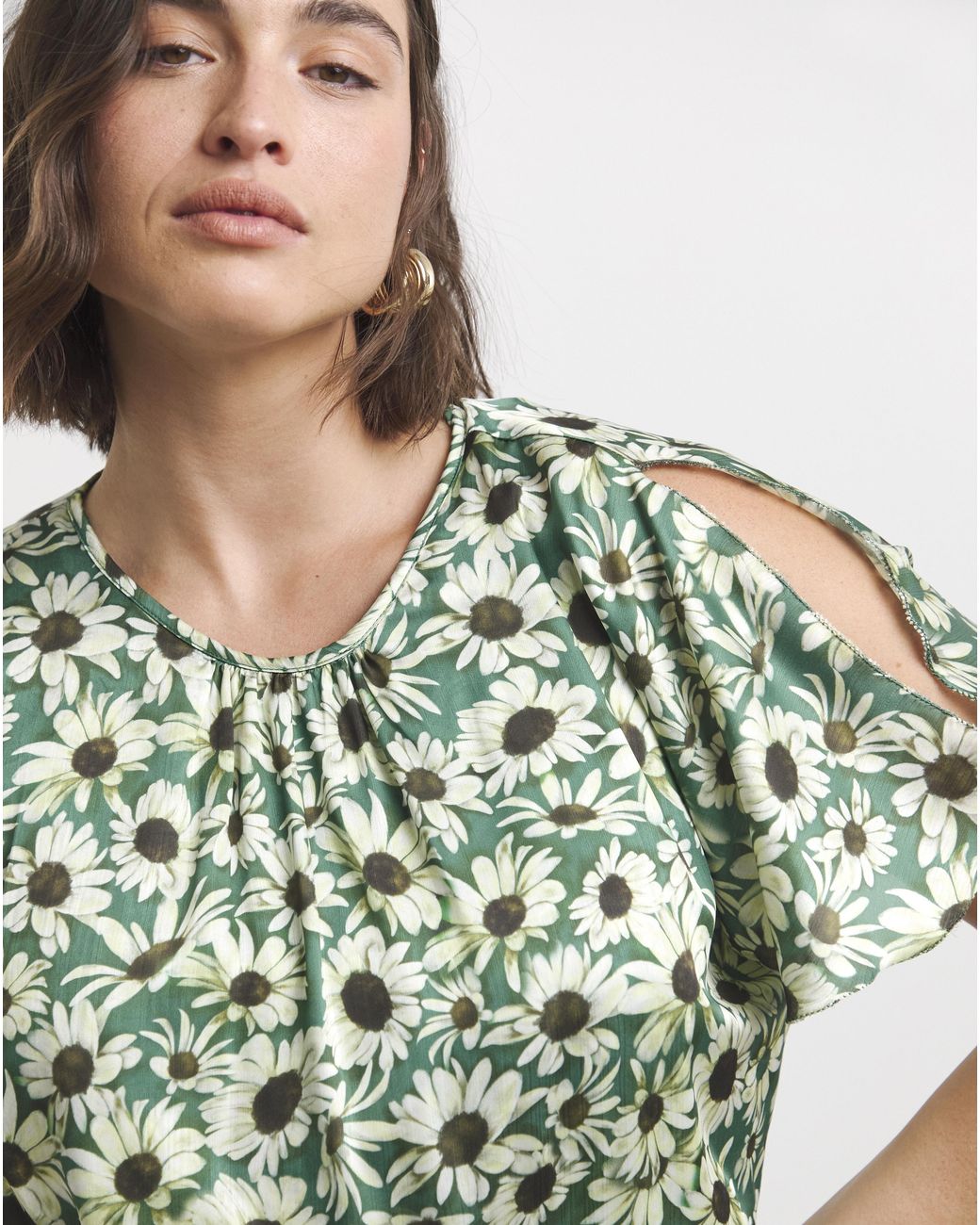 Joanna Hope Green Split Sleeve Maxi Dress