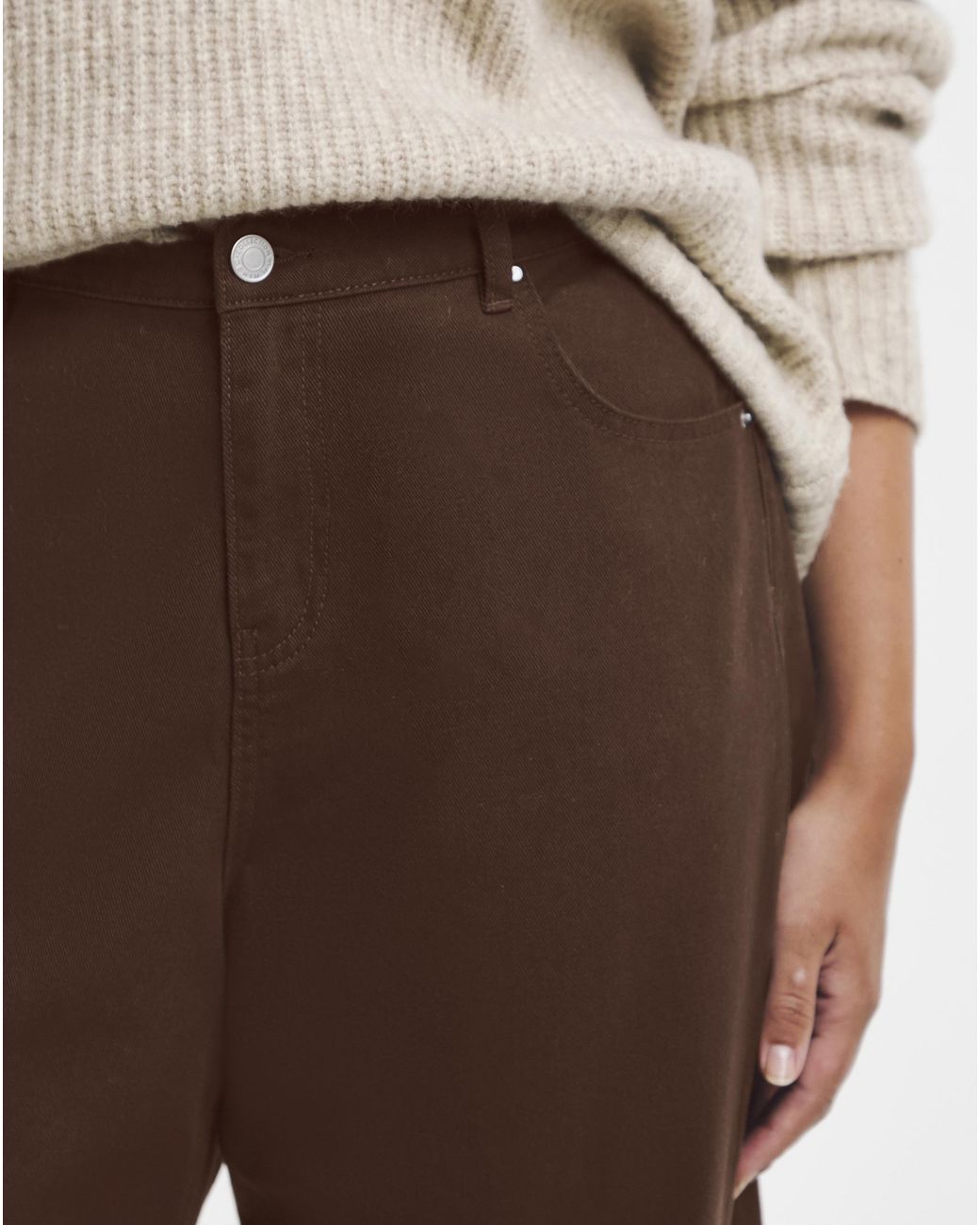 Simply Be Natural Tapered Barrel Leg Jeans