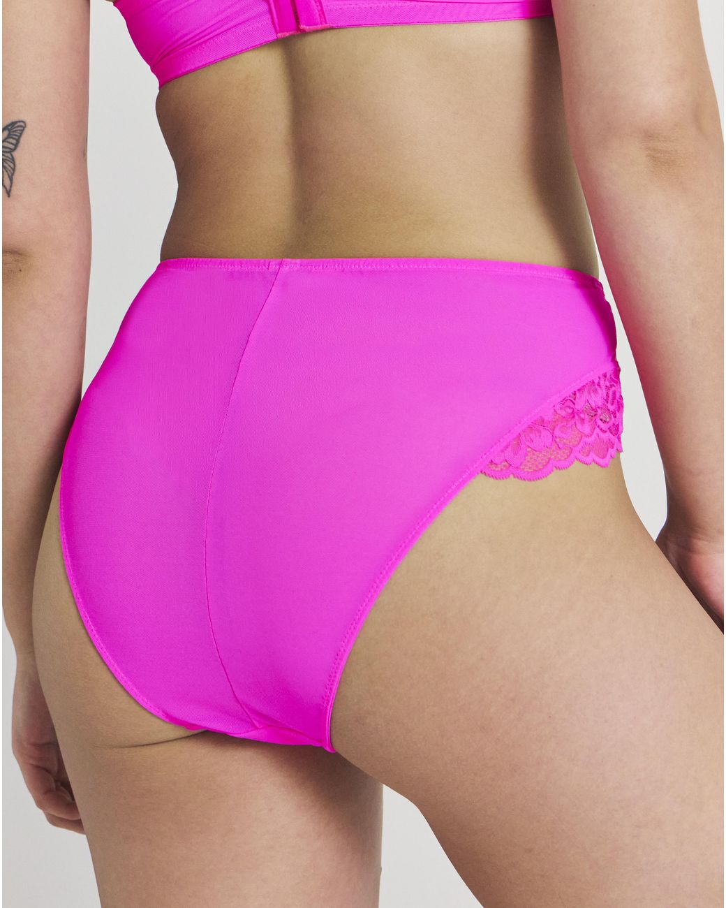 Ann Summers Pink Sexy Lace Deep Brazilian