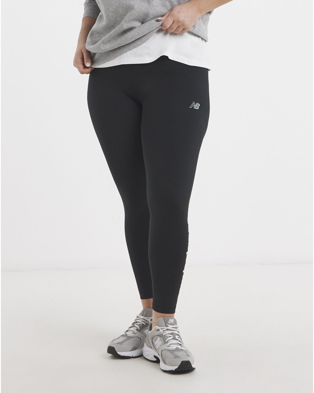 New Balance Gray Sport Graphic Leggings