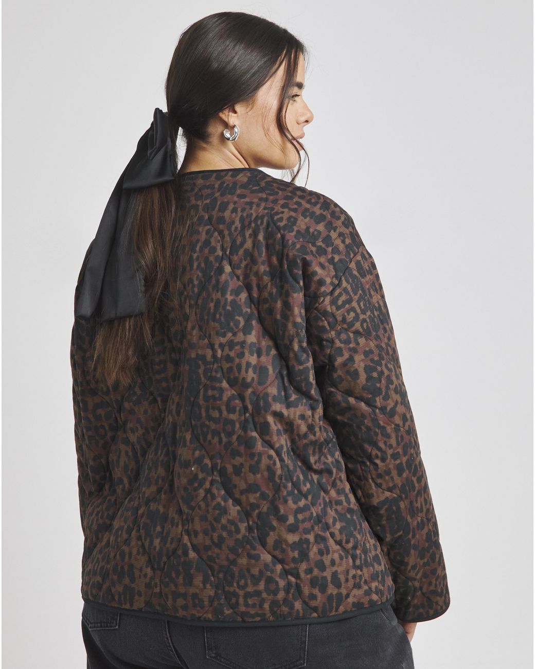 Simply Be Brown Printed Cotton Jacket
