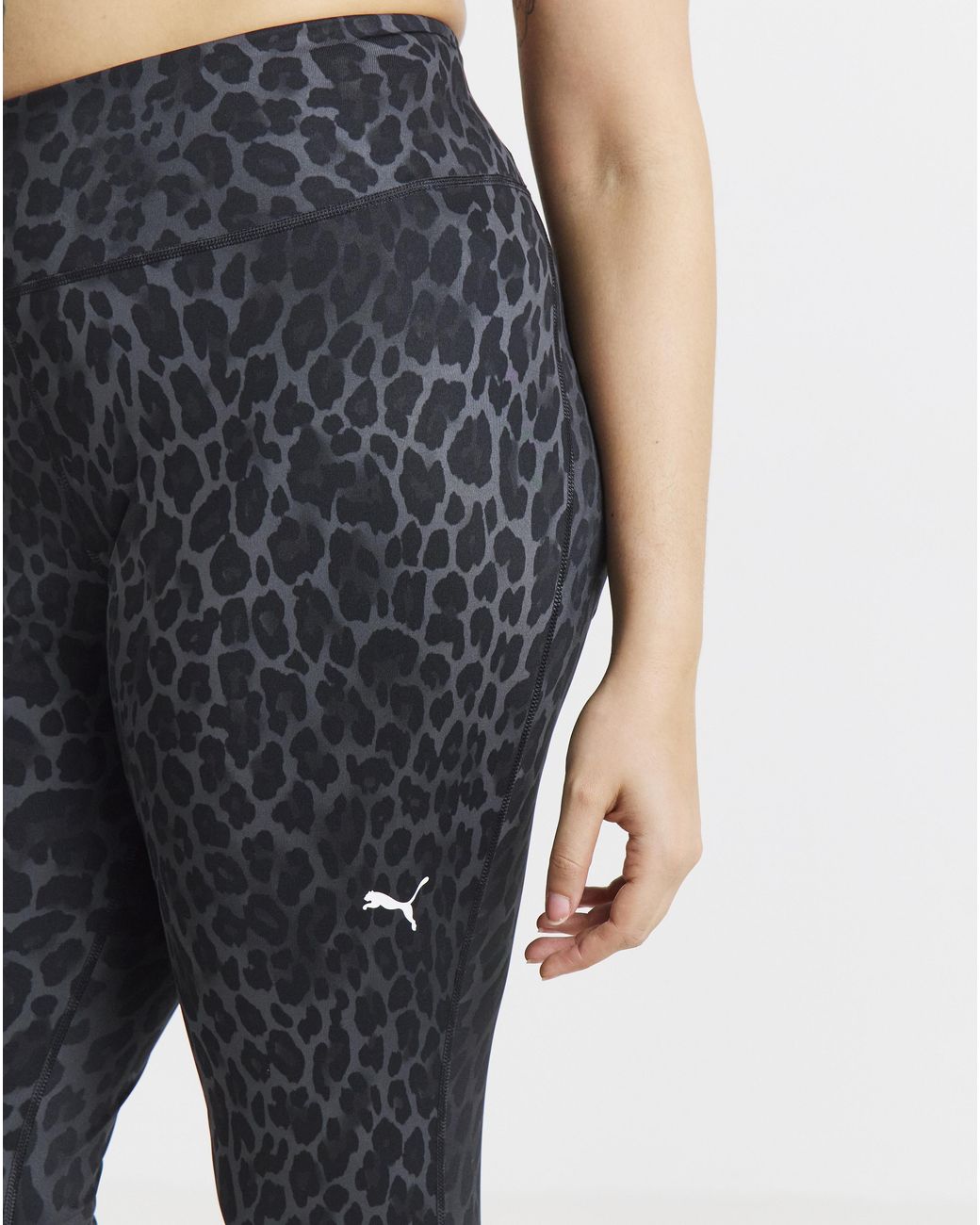 PUMA Gray Essential Spotted Haze Leggings