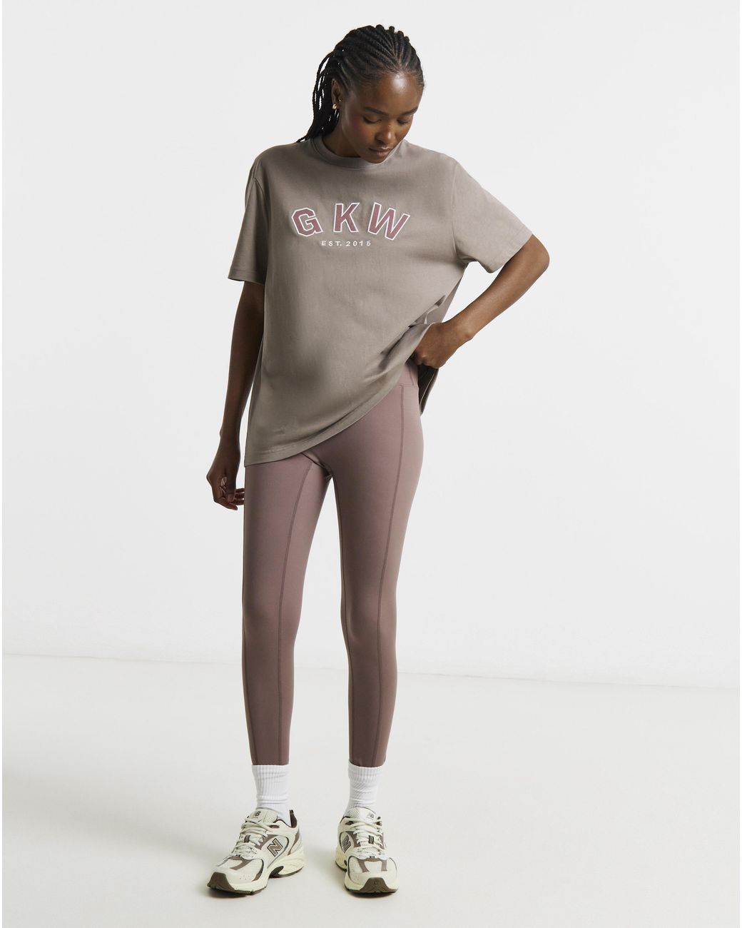 Gym King Brown Boyfriend T-Shirt