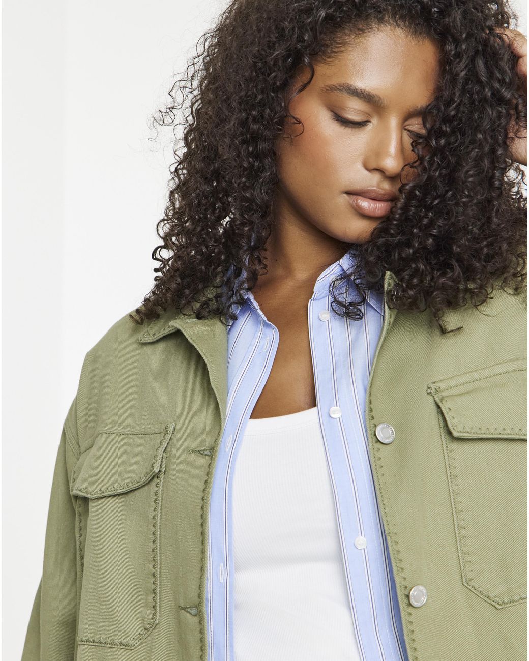 Simply Be Green Utility Jacket