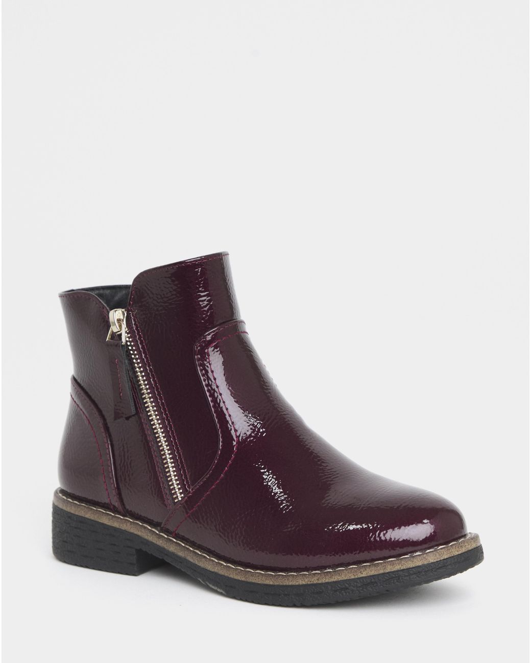 Cushion Walk Purple Zip Chelsea Crepe E Fit