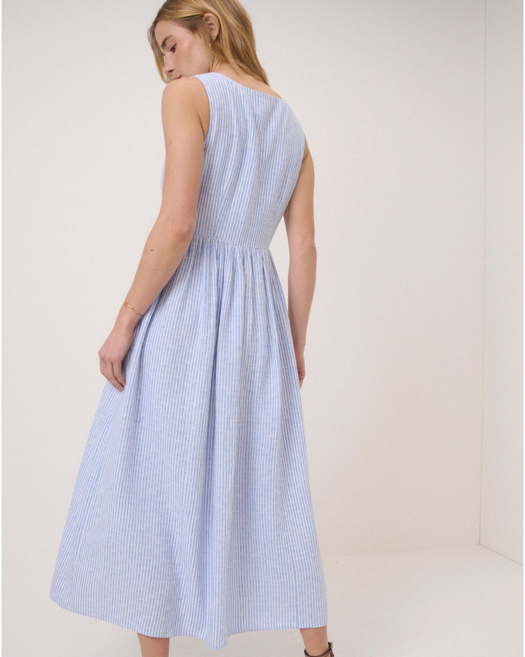 Nobody's Child Blue Nc Cora Midi Dress
