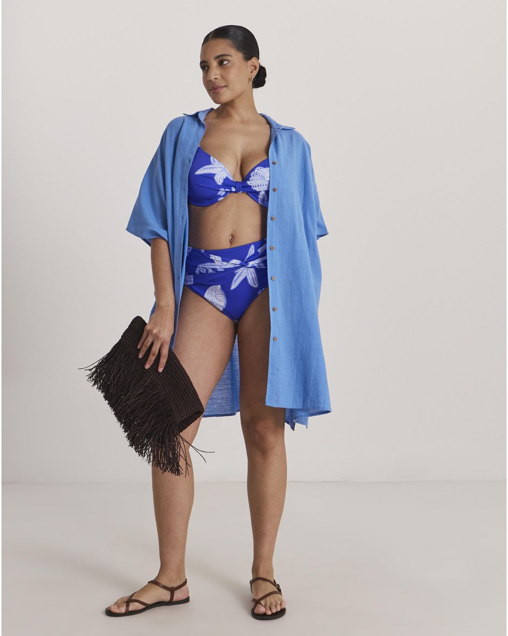 Beach To Beach Blue Button Up Beach Shirt