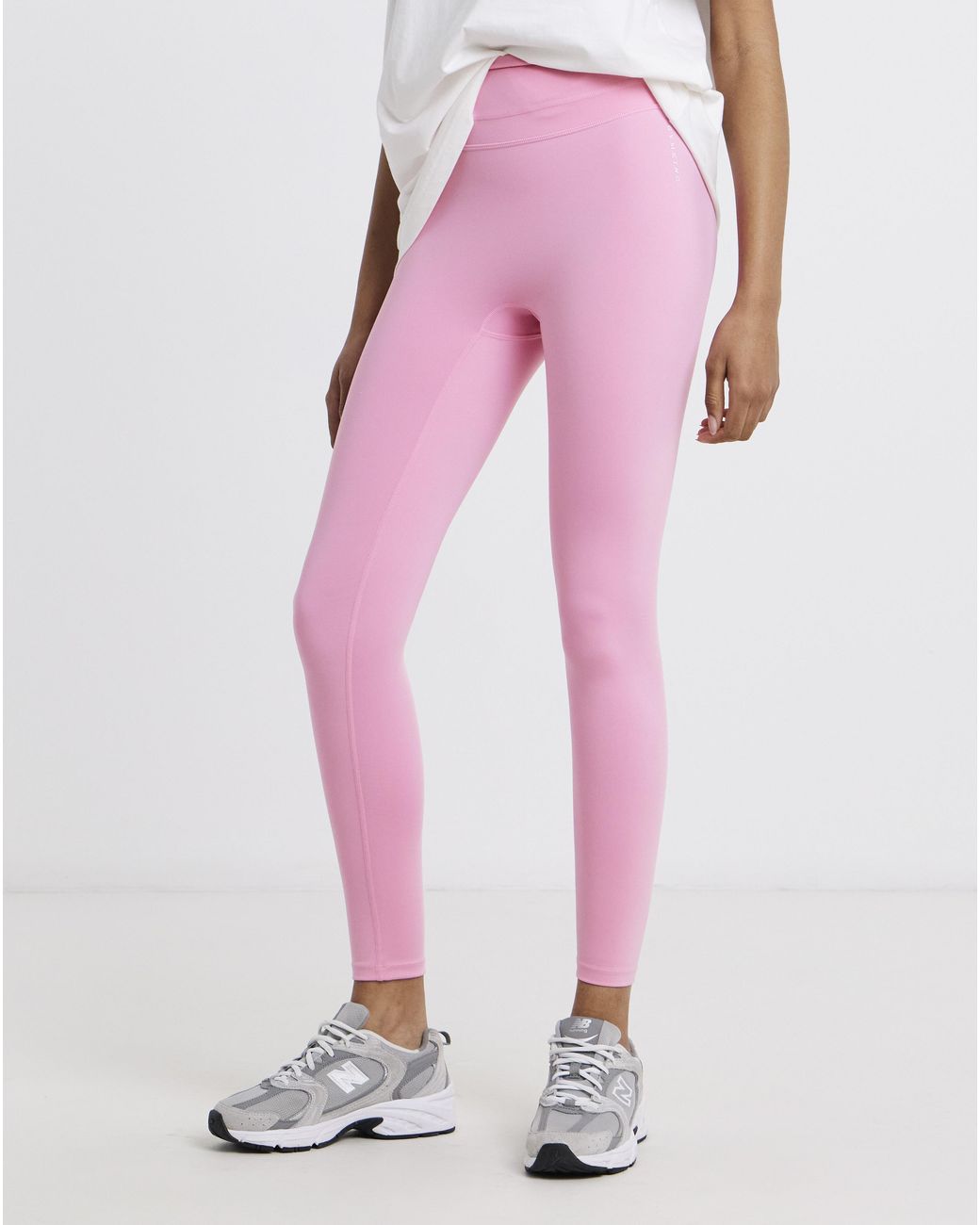 Gym King Pink Knockout Mesh Panel Legging