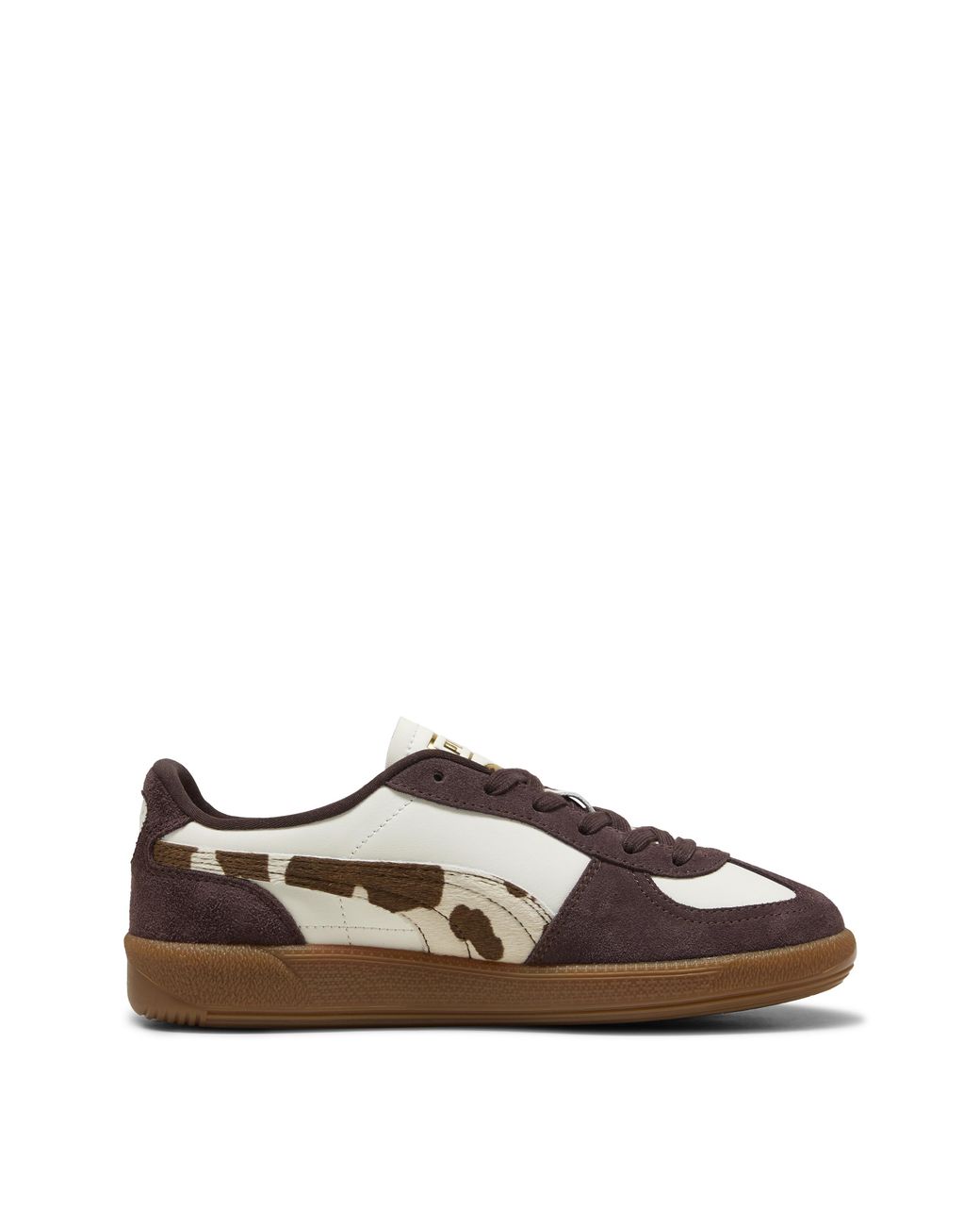 PUMA Brown Palermo Cow Print Trainers