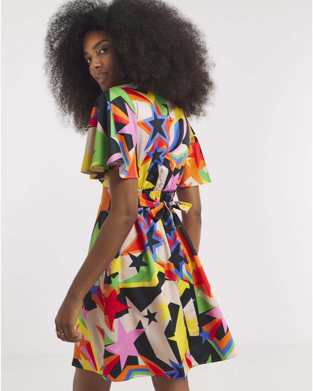 Twisted Wunder Multicolor Ziggy Star Mini Dress