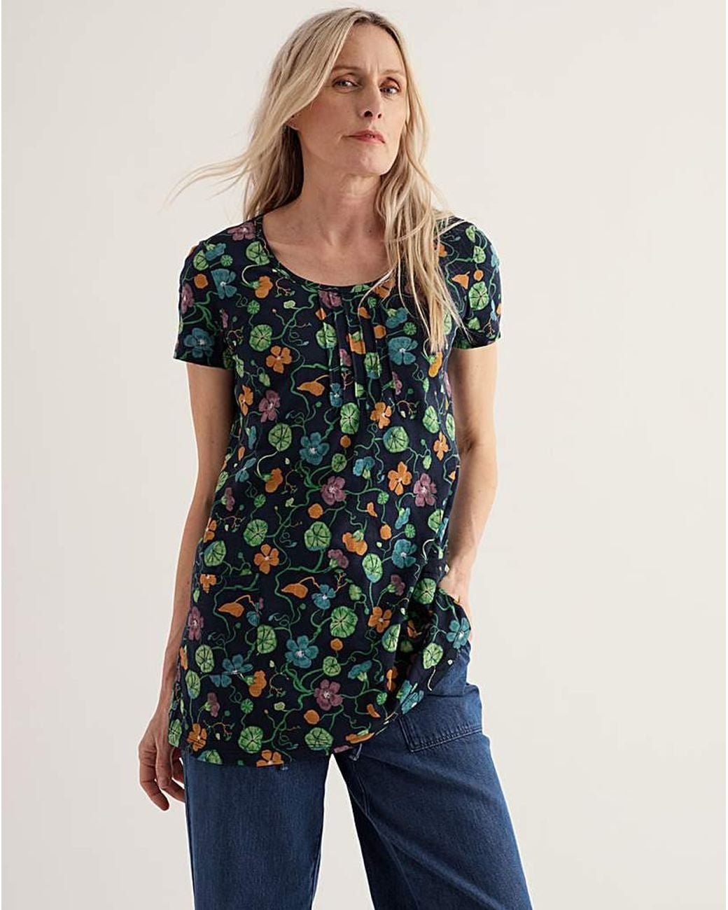 Seasalt Blue Cornwall Busy Lizzy Tunic