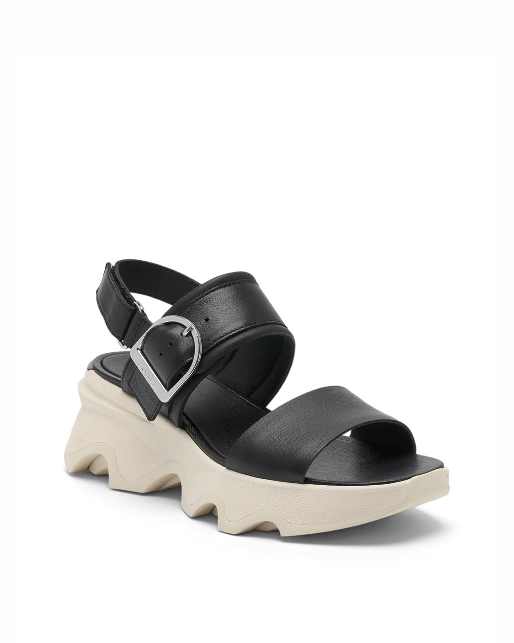 Sorel White Kinetic Impact Wedge Sandals