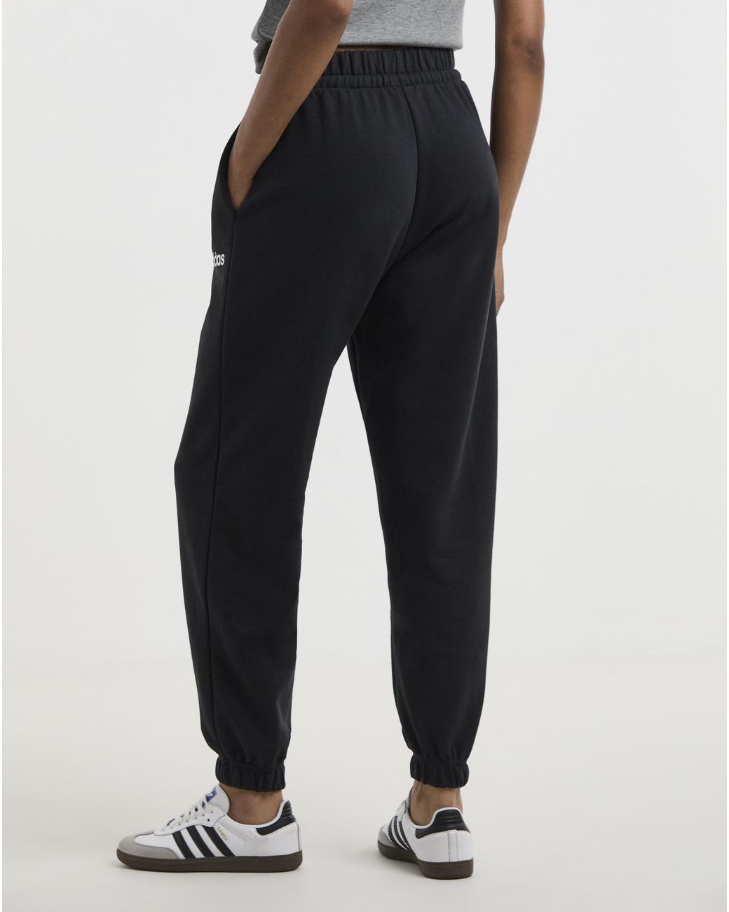 Adidas Black Linear French Terry Pants