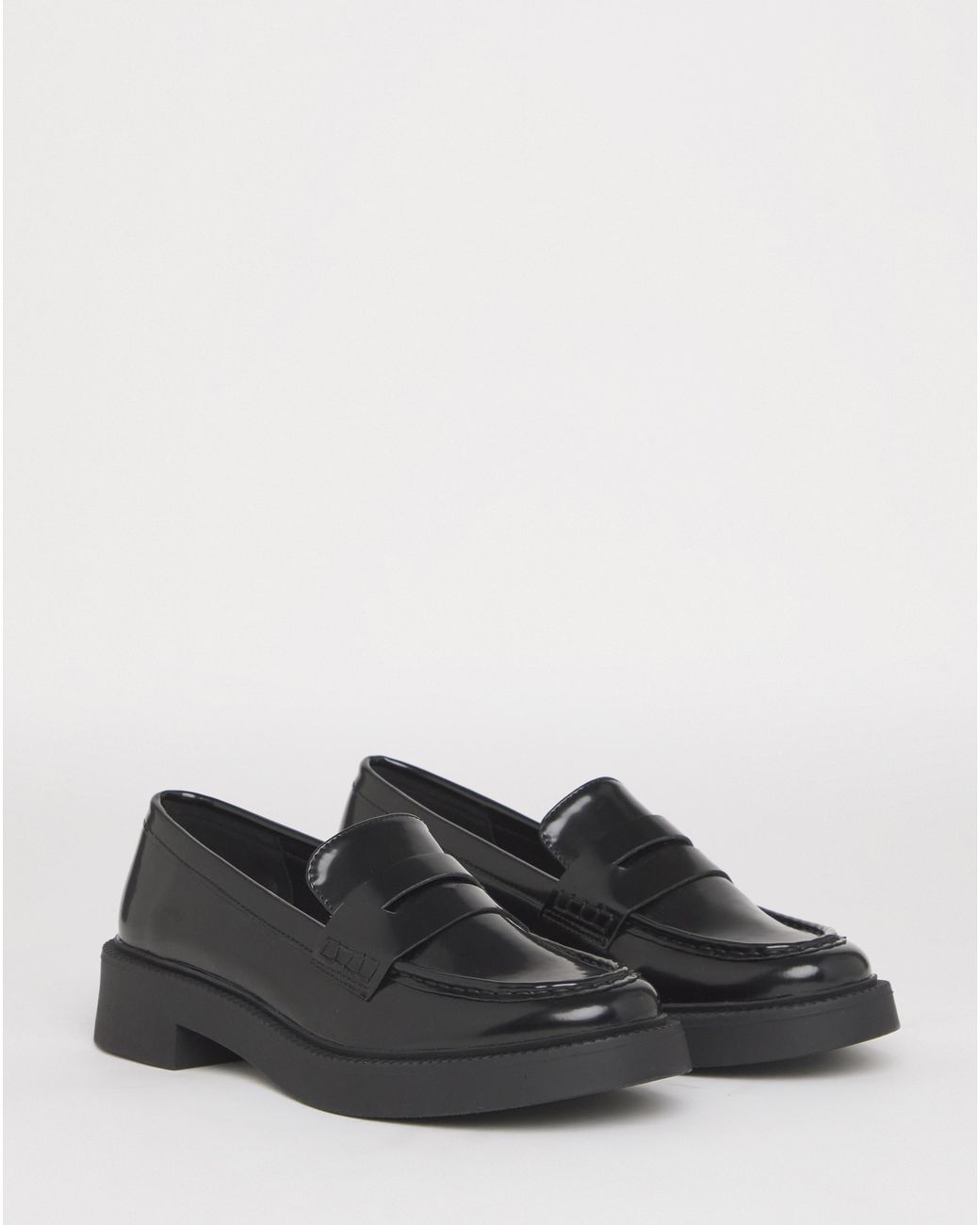 Simply Be White Whip Stich Loafer Extra Wide