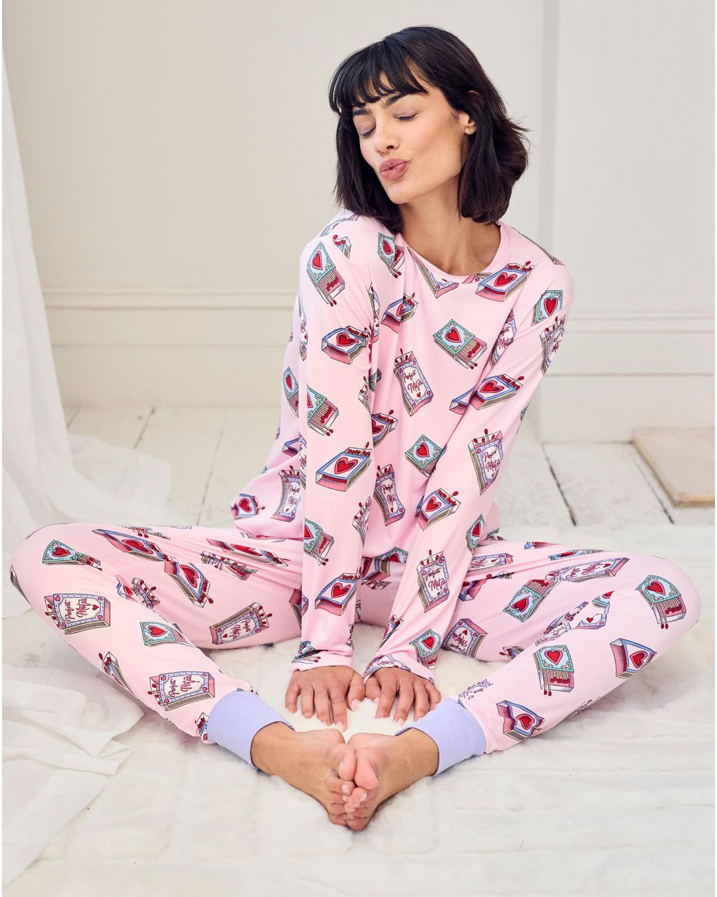 Chelsea Peers Pink Classic Long Sleeve Set
