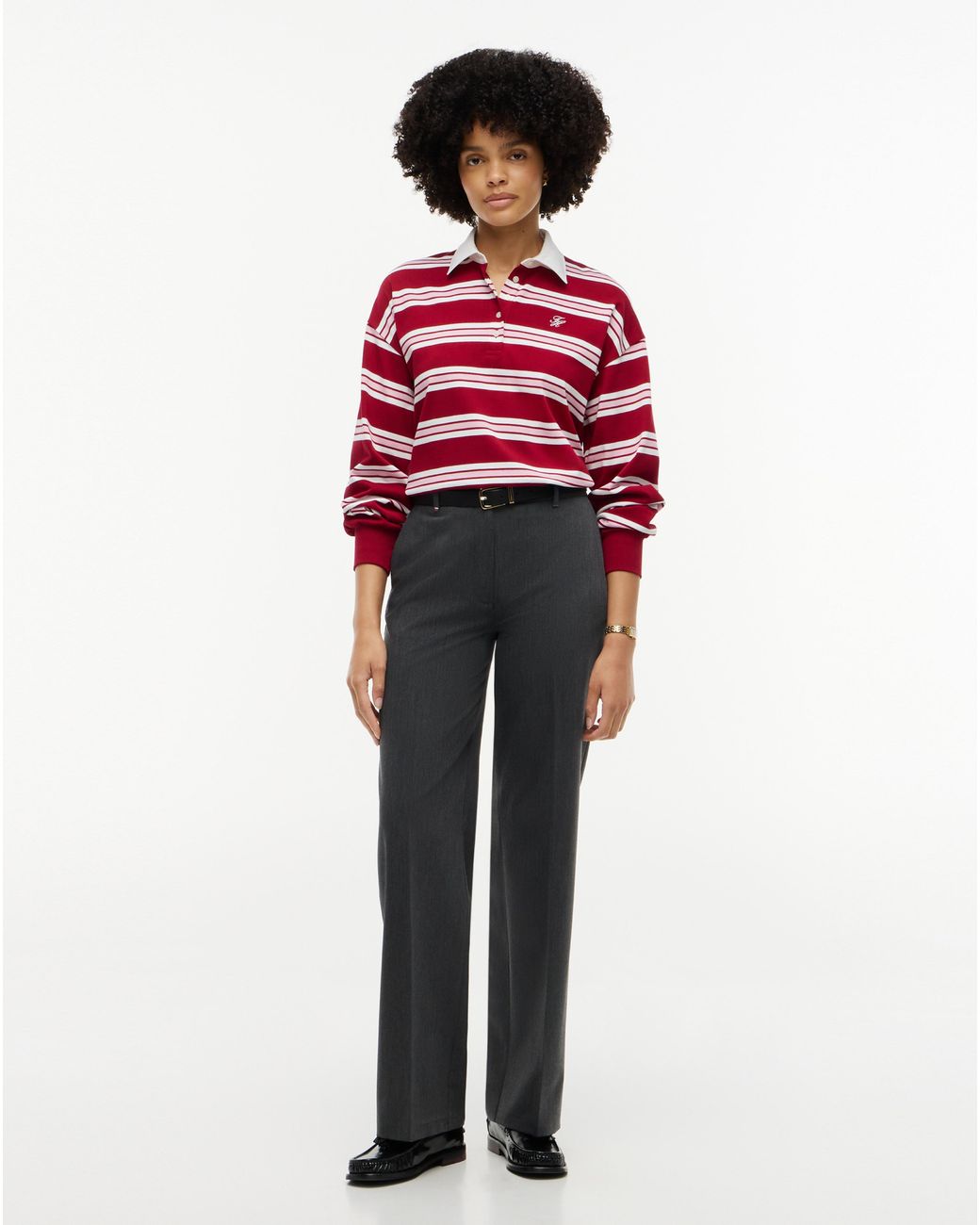 Tommy Hilfiger Red Rugby Polo Sweatshirt