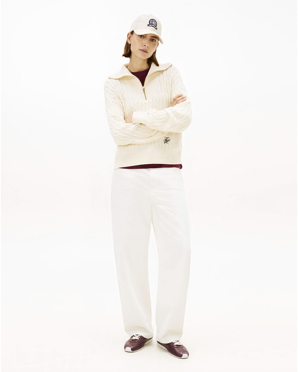 Tommy Hilfiger Natural Cable Zip Hoodie