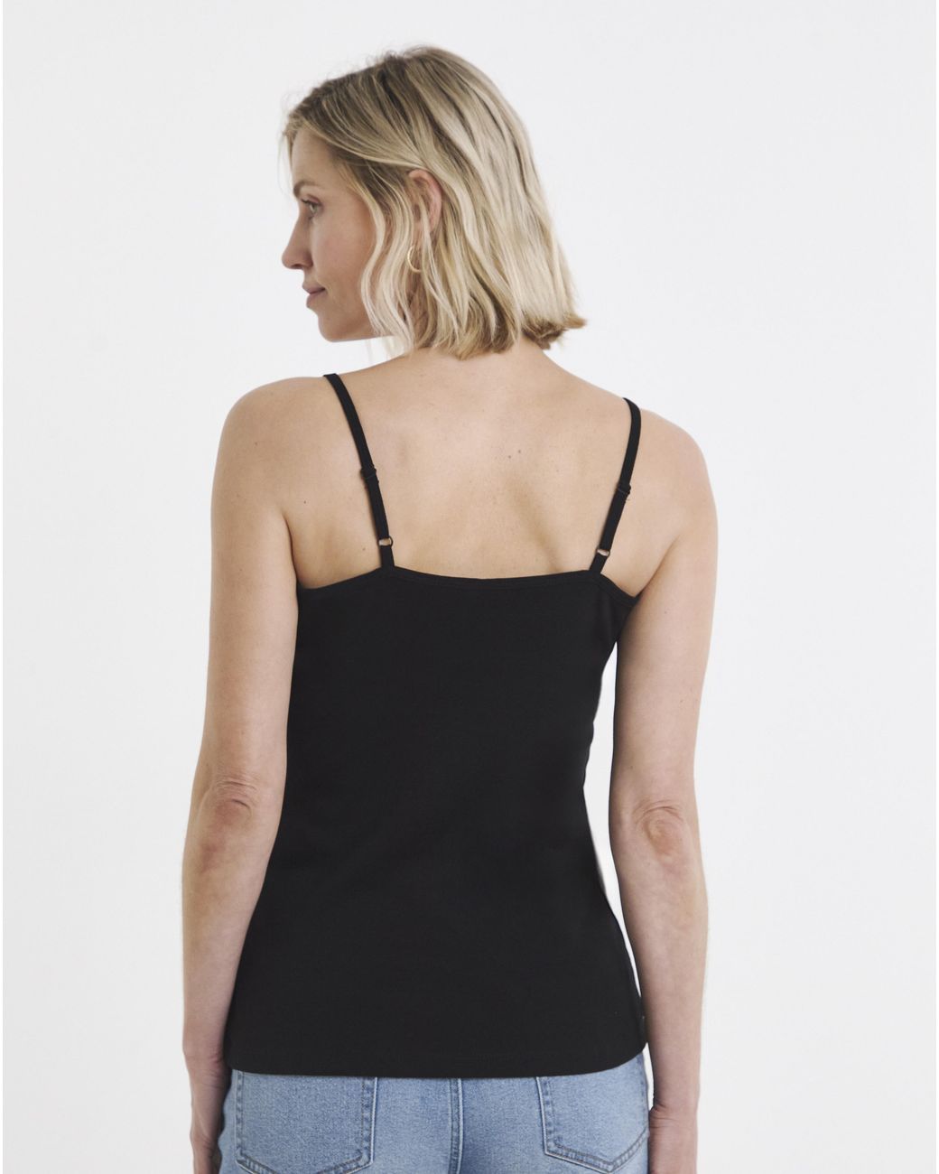 JD Williams Black Cami Vest With Adjustable Straps