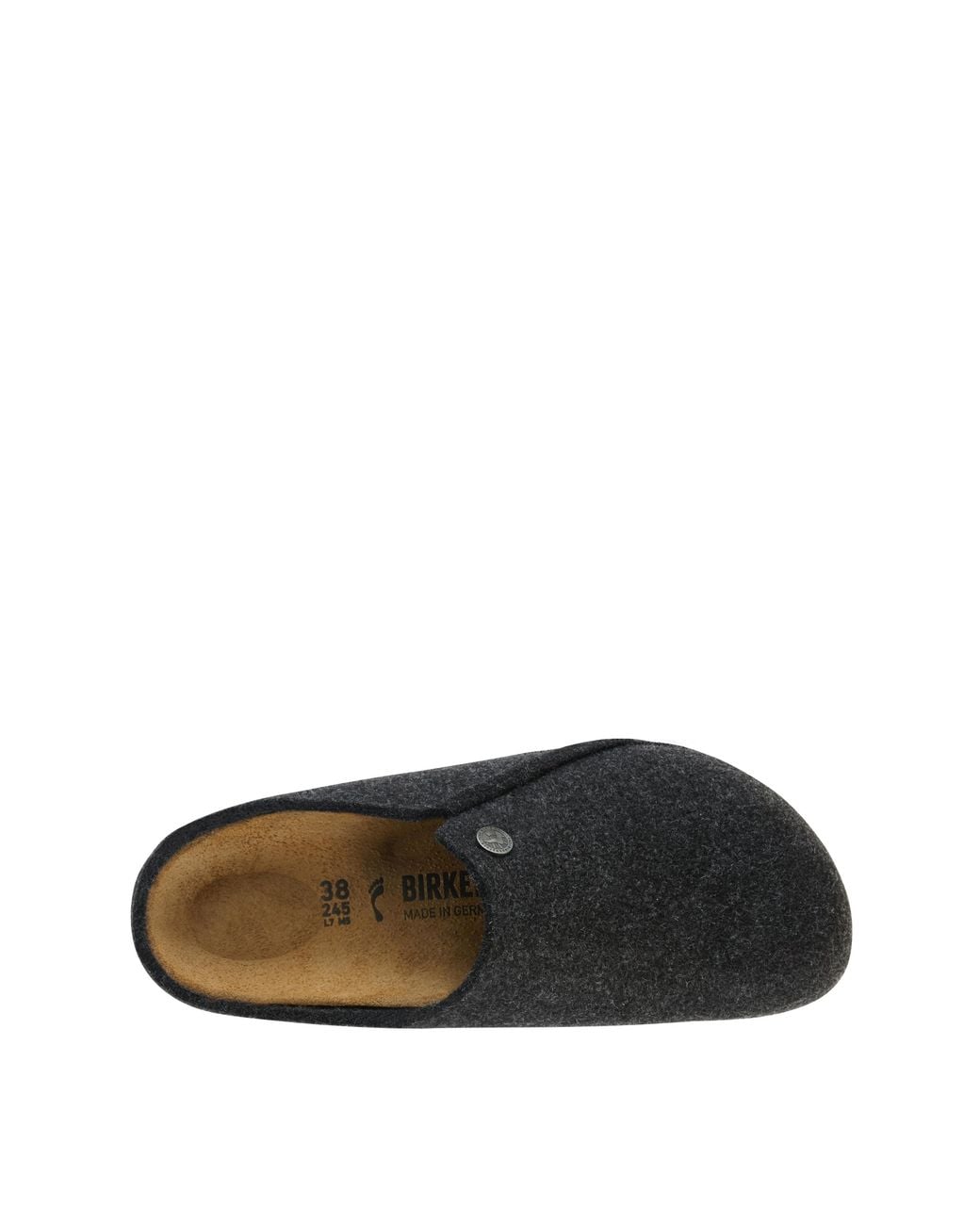Birkenstock White Zermatt Wool Felt Mule