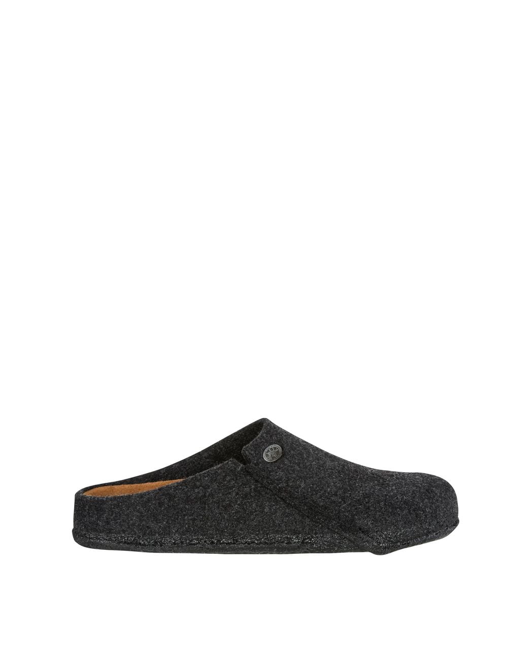 Birkenstock White Zermatt Wool Felt Mule