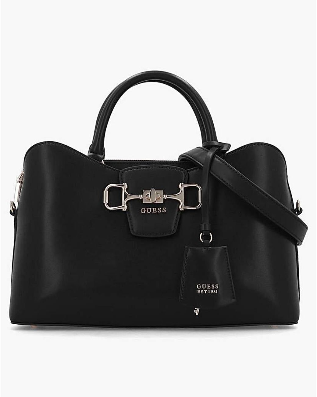 Guess Black Janie Girlfriend Satchel Bag