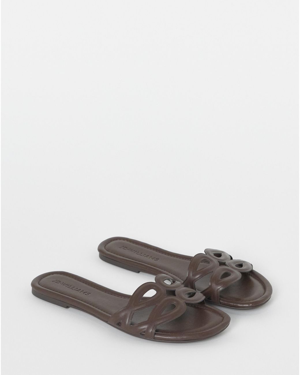 JD Williams Green Padded Loop Mule Sandal Wide