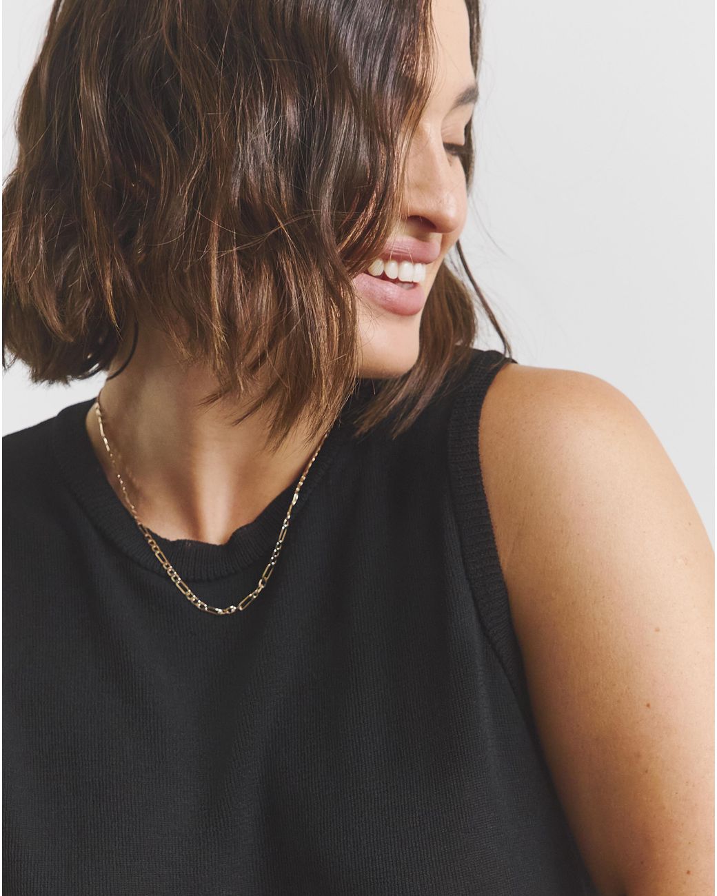 Simply Be Black Semi Sheer Knitted Vest