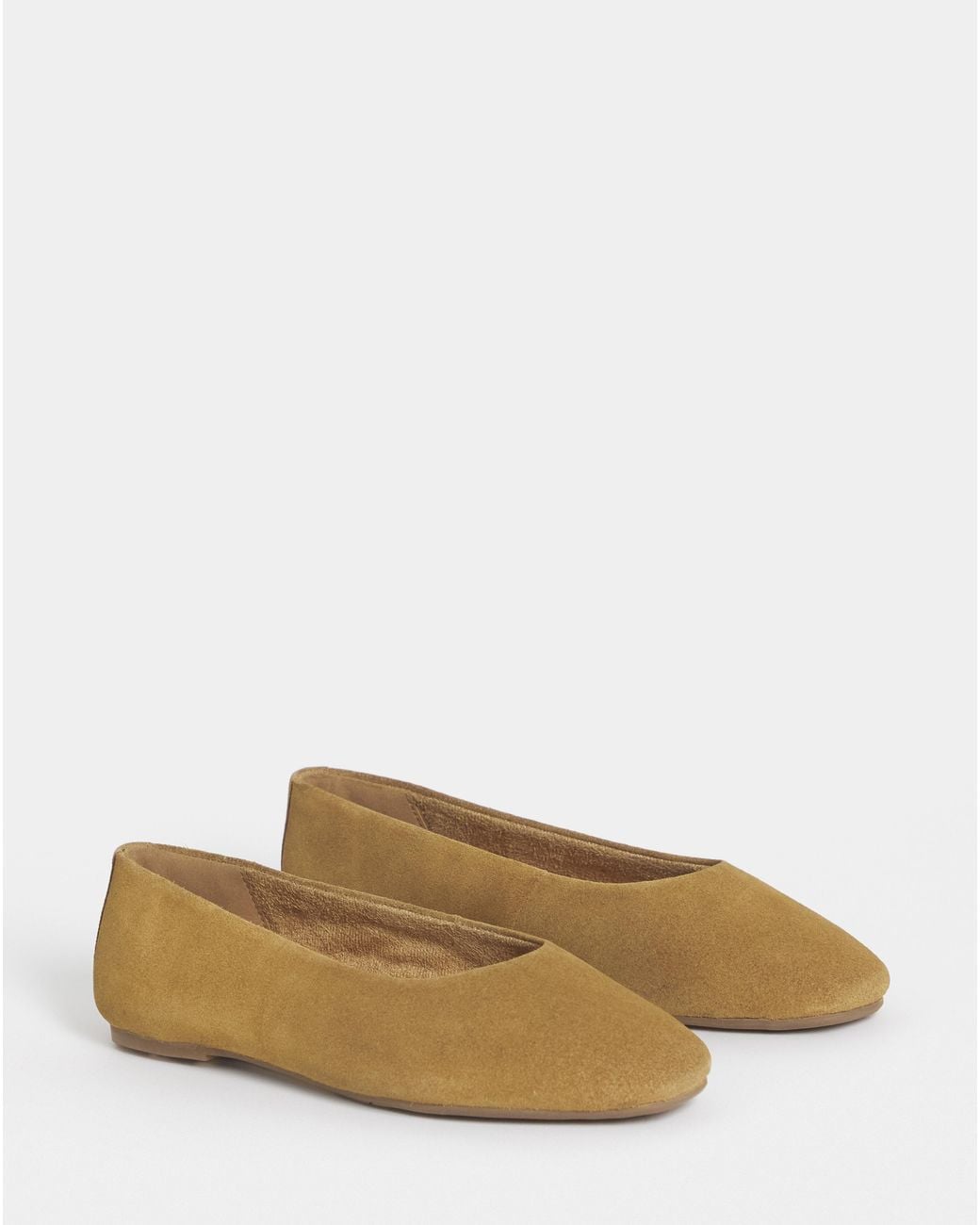 JD Williams Blue Classic Suede Ballerinas Ex Wide
