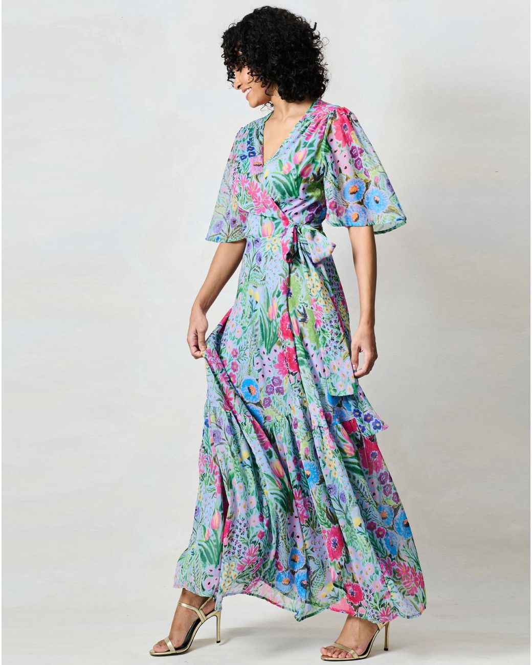 Hope & Ivy Blue Ember Dress
