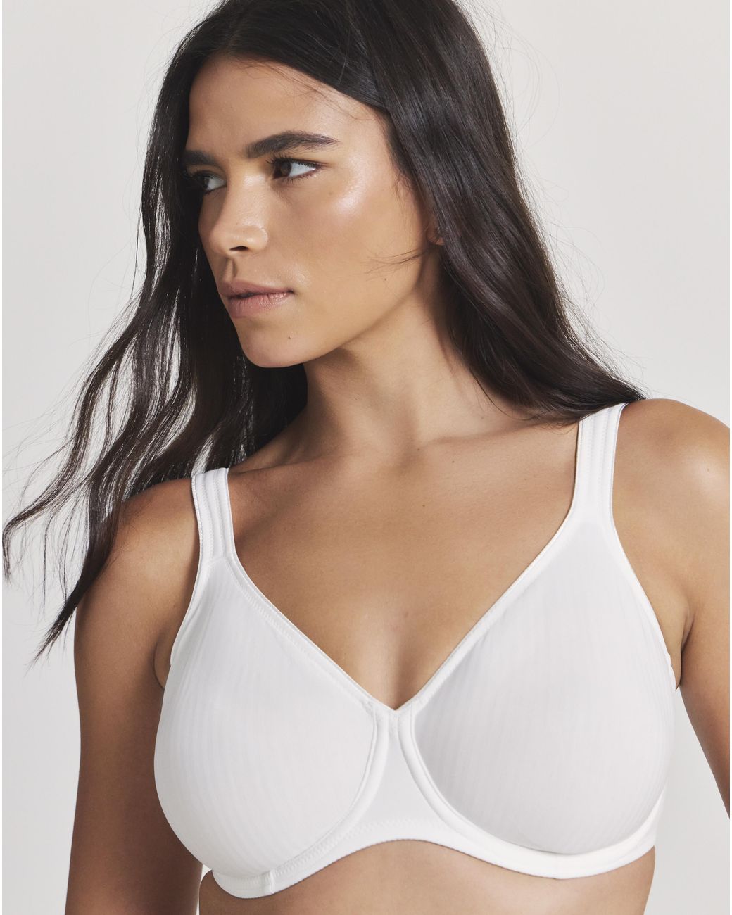 Triumph White Modern Cotton Wired Bra