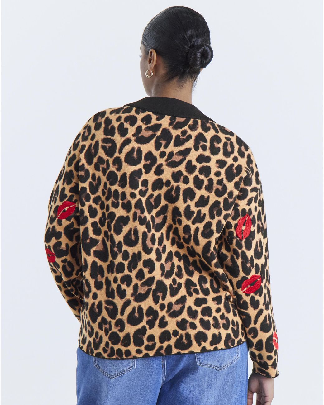 Simply Be Multicolor Animal Cardigan