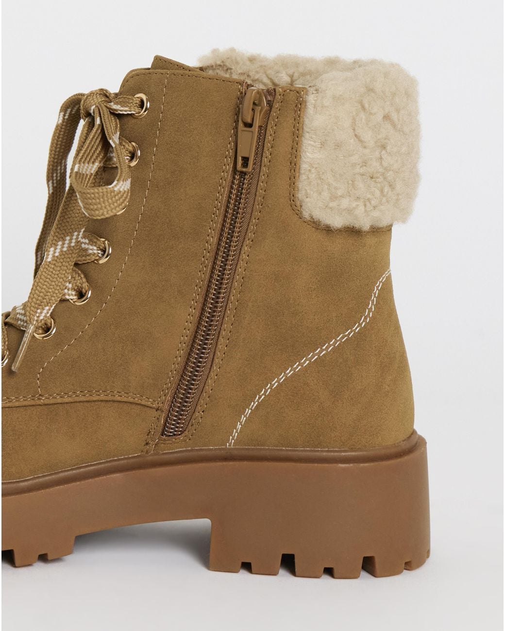 Simply Be Natural Lace Up Ankle Boot Ex Wide