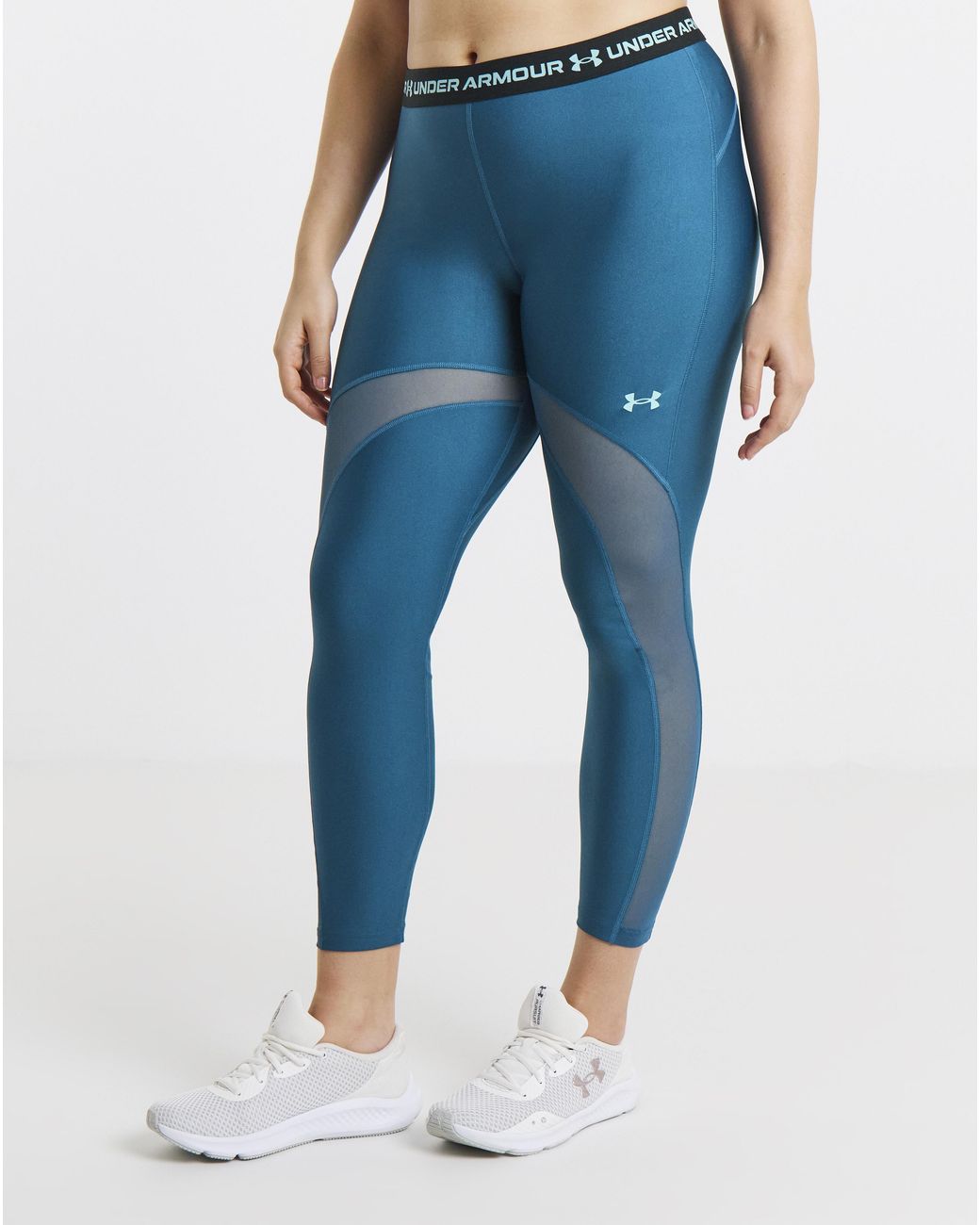 Under Armour Blue Heat Gear Mesh Leggings