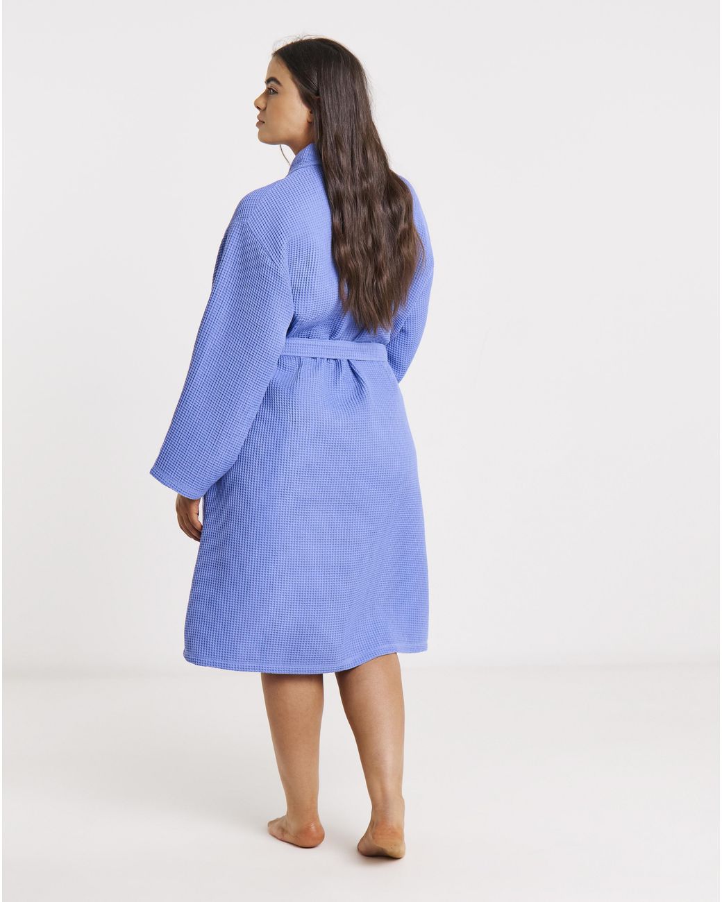 Pretty Secrets Blue Waffle Dressing Gown
