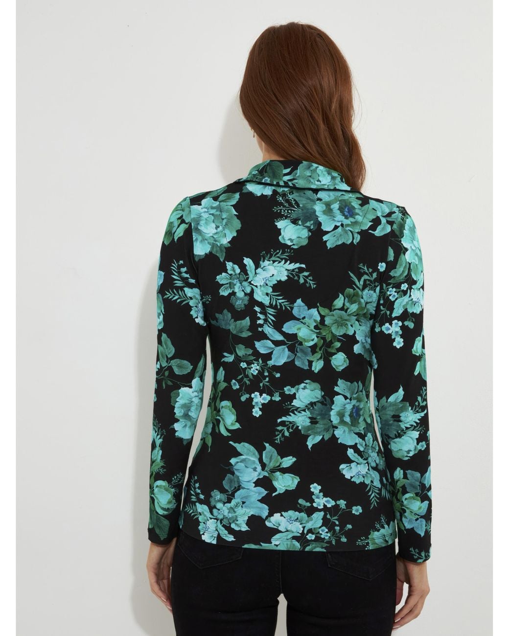 Joe Browns Green Hallie Jersey Print Wrap Top