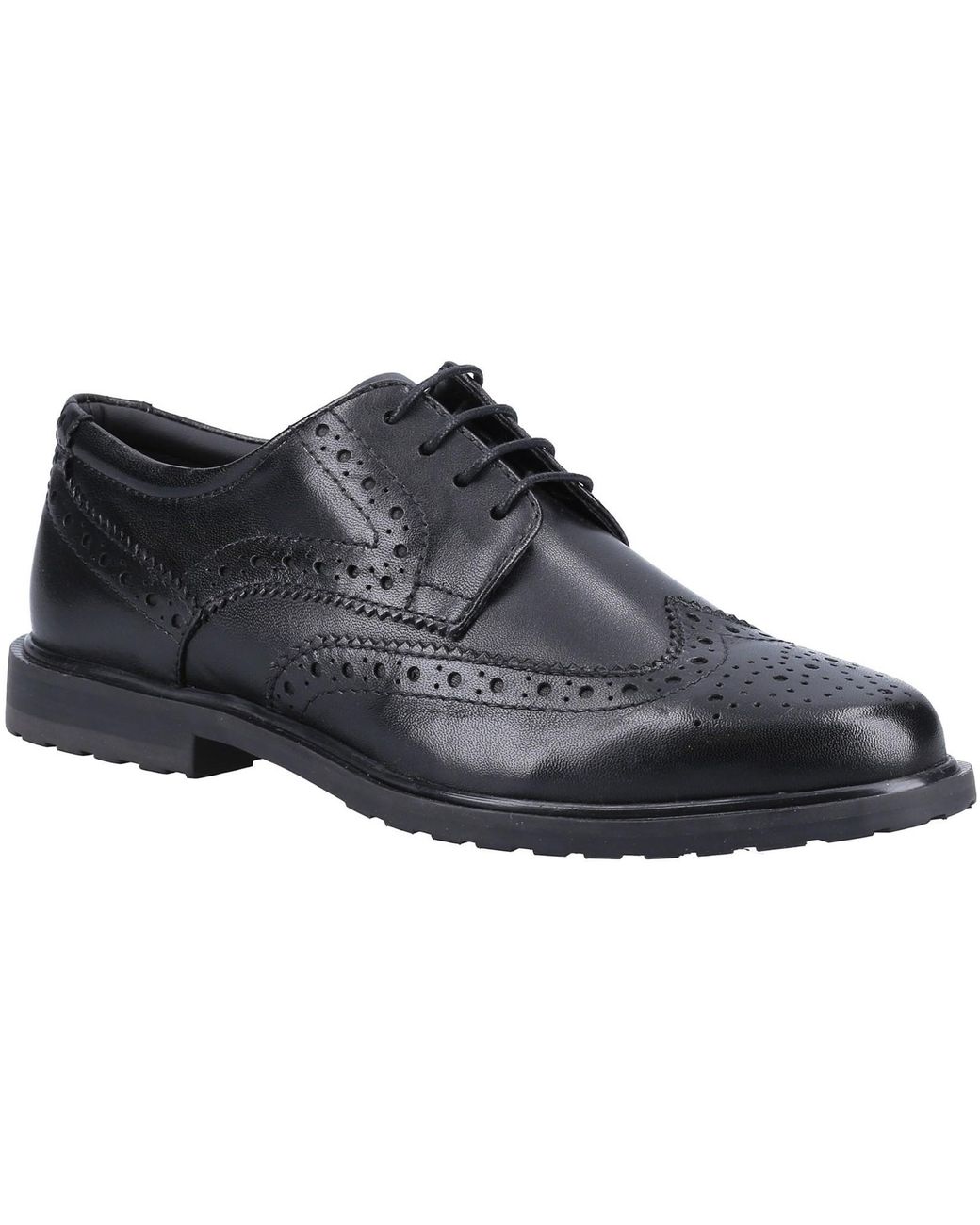 Hush Puppies Black Verity Brogue