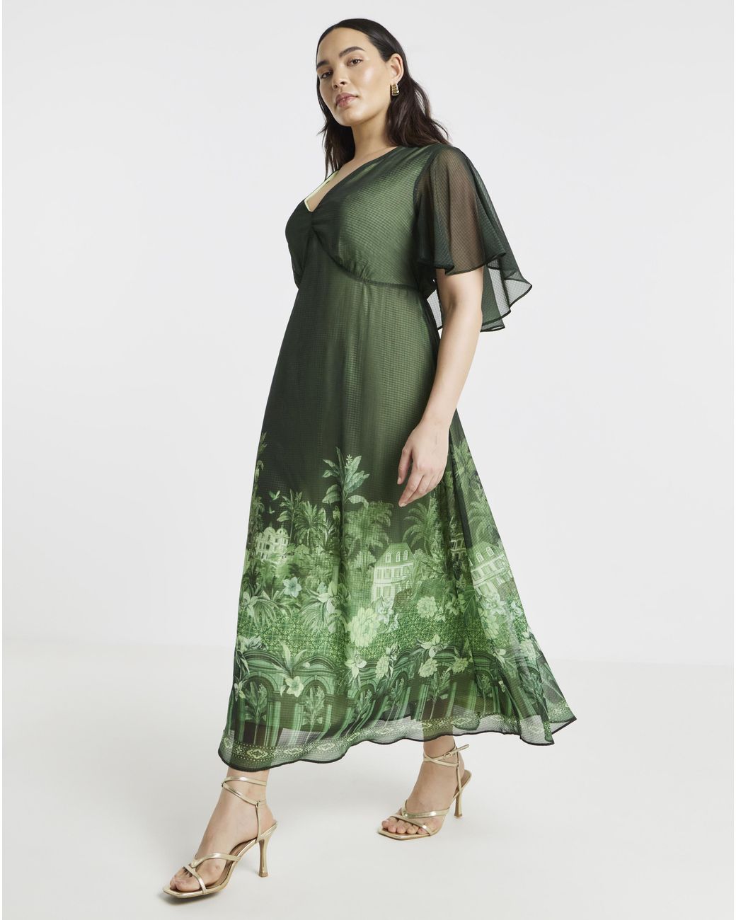 Joanna Hope Green Tea Dress