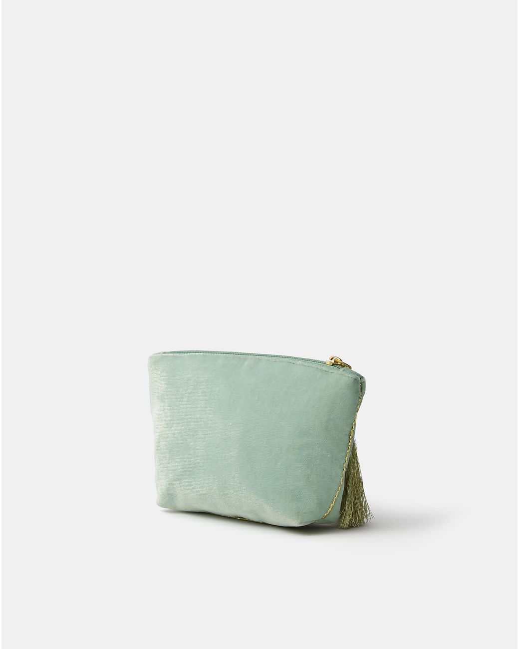Accessorize Green Bow Velvet Coin Purse