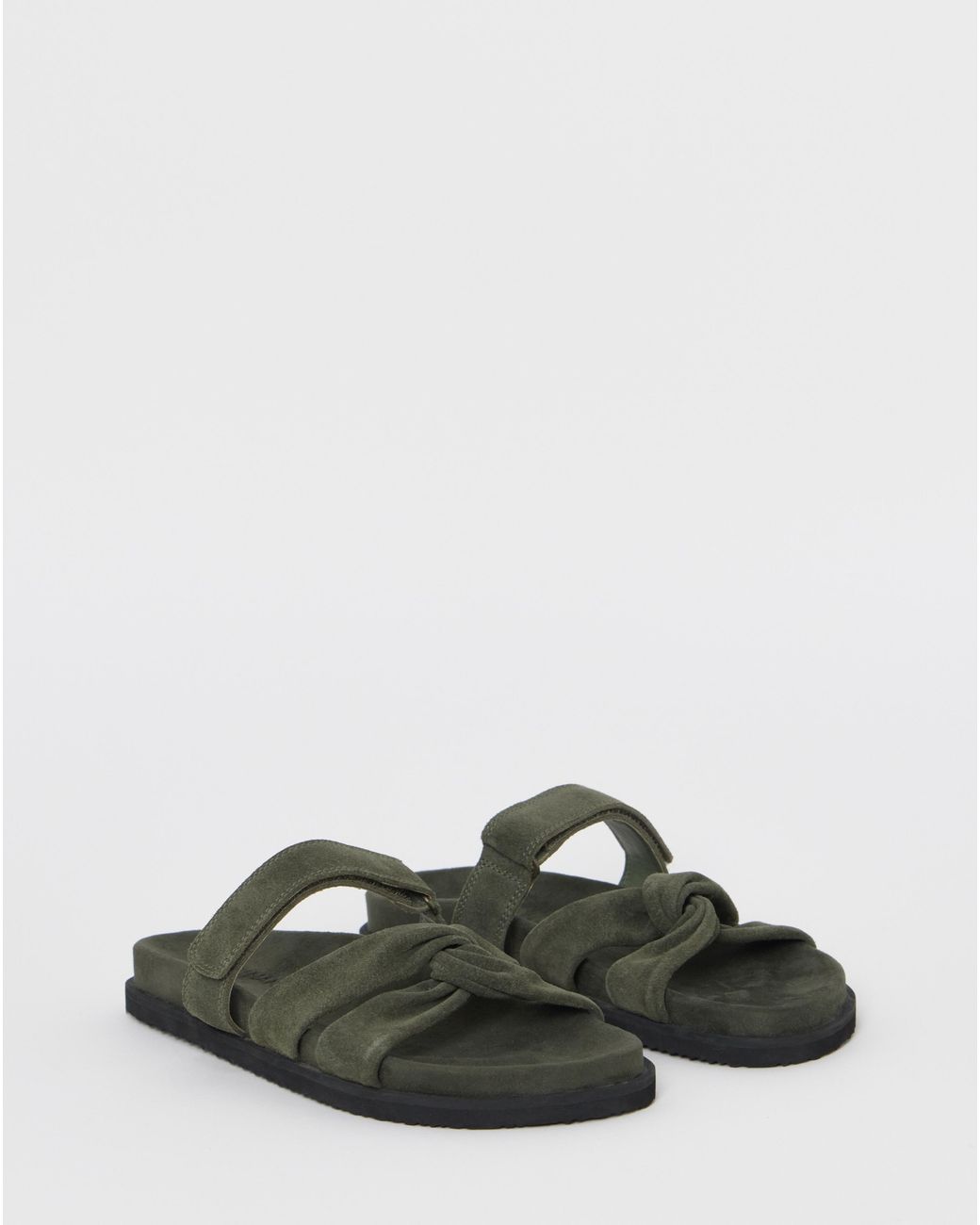 JD Williams Green Twist Front Footbed Sandal Wide